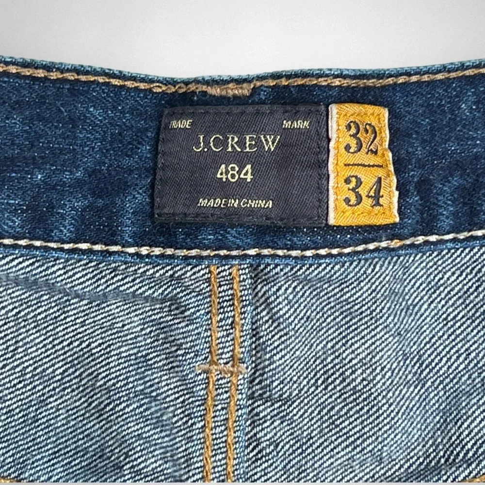 J. CREW 484 32 x‎ 34 Kaihara Denim Slim Fit Jeans Dark Wash Casual Streetwear